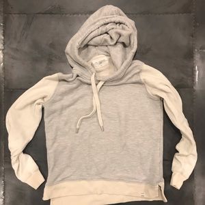 Sol Angeles gray & cream cotton hoodie